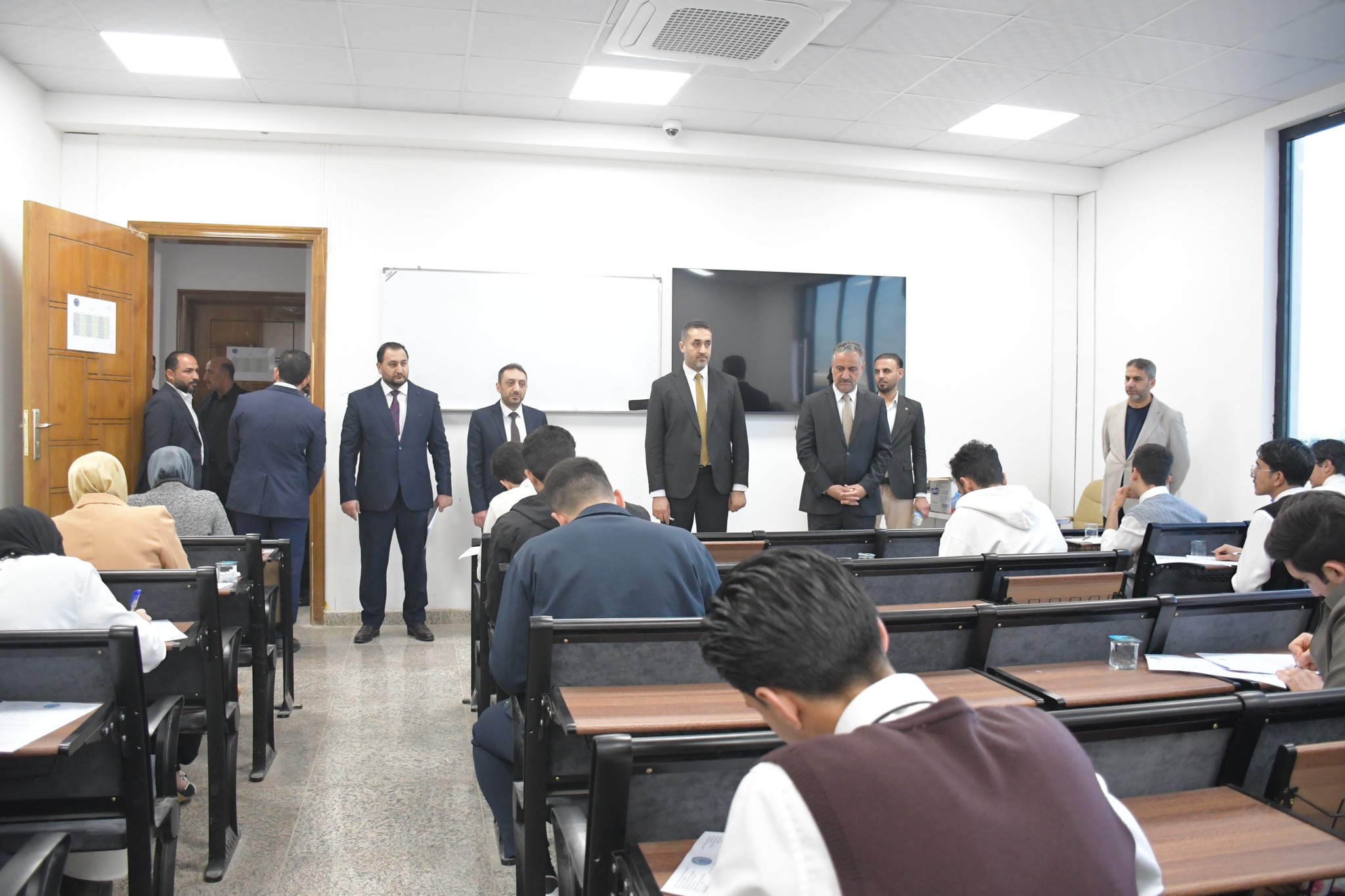 The Dean inspects the exams 