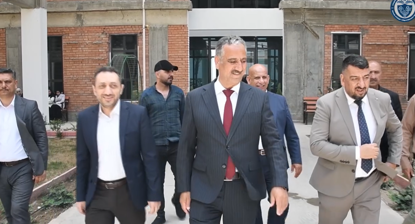 University President Visits College to Assess Services and Workflow